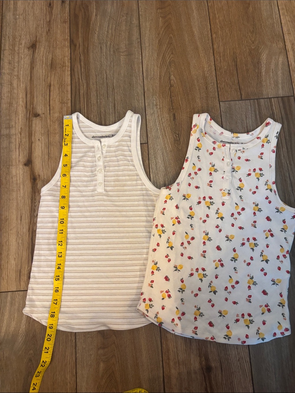 abercrombie kids Girls Ribbed Henley Tank Tops Lot of 2 – Size 11/12